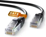 Mr. Tronic ethernet tinklo kabelis│patch kabelis│cat6, awg24, cca, utp, rj45, juodas