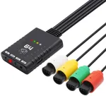 Jerilla N64 belaidžio valdiklio adapteris, suderinamas su Nintendo 64 konsole, Bluetooth valdiklio keitiklis palaiko 4 XBOX One S/switch Pro/ps4/ps5 valdiklius