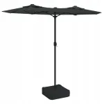 Led sodo skėtis 316x145x240 cm, antracito spalvos