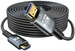 Eareyesail 8k Hdmi 2.1 kabelis 30m, 48gbps optinis Hdmi 2.1 kabelis, skirtas montuoti sienoje, Cl3 sertifikuotas, palaiko 8k@60hz/4k@120hz, Earc Dynamic Hdr, 3d, Vrr, suderinamas su Ps5/ps4/x-box/roku Tv/rtx3080/3090