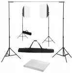 Vidaxl Fotografinis studijos rinkinys su softbox lempomis ir