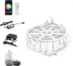 Tendist Wifi Rgb Led juosta, atspari vandeniui, Ip67 Led juosta lauke, 24 V Led juosta lauke, muzikos sinchronizavimas, suderinama su Alexa, Led juosta lauke, skirta lauko ap&scaron;vietimui, pavėsinei, pergolei (rgb, 15 m Wifi)