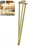 Auksinė Hairpin Tl40 stalo koja, 40 cm, metalinė