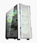 Akasa Kompiuterio korpusas Darkflash Dk431 baltas Midi tower 4 Argb ventiliatoriai