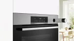 Bosch HRG572ES3 Serija 4, Įmontuojamoji orkaitė su papildomų garų funkcija, 60 x 60 cm, Nerūdijančio plieno