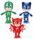 Pj masks rinkinys 3 pliu&scaron;iniai žaislai 22cm originalūs owlette catboy gekko