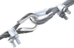 Constrabo 20 x vielinių lynų spaustuvai, din 741, dydis 3 mm, cinkuoto plieno spaustuvas, lynų spaustuvas, lanko formos plieniniam lynui, virvei, vielai, vieliniam lynui, vielinio lyno spaustuvas, vielinių lynų spaustuvai, lynų spaustuvai