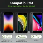 Owkey dėklas, skirtas iphone se 2020/iphone se 2022 (iphone se 2/3), iphone 8/iphone 7 dėklas su [1 x 9h apsauginiu stiklu], apsauginis dėklas, silikoninis matinis plonas telefono dėklas, skirtas iphone 8/7/6s/6