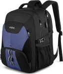 3Bags Didelė 50l kuprinė su Usb, vandeniui atspari, mėlyna