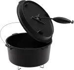 2-in-1 olandi&scaron;ka orkaitė, 4,2 litrai, keptuvė i&scaron; ketaus, tro&scaron;kinimo puodas, bbq, paruo&scaron;ta naudojimui