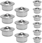 Segvi 12 anglies plieno rutuliniai guoliai, universalūs metaliniai rutuliniai guoliai su (15 mm x 6 vnt. + 22 mm x 6 vnt.) rutuliniais ritinėliais, didelio apkrovimo rutuliniai ritininiai guoliai, įskaitant rutulinius ritinėlius baldams