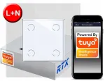 Sensorinis jungiklis 4 grandinių Zigbee Tuya Rtx Sh# L+n