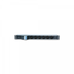 Techly I-CASE STRIP-61UD maitinimo paskirstymo įrenginys 1U Aliuminis, Juoda 6 AC i&scaron;vestis(ys / čių)