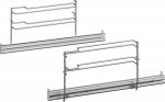 Bosch HEZ638178 Full extension rail, 1-level, nerūdijančio plieno