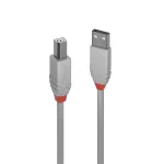 Lindy USB Laidas - Anthra Line 0.5m USB 2.0 Type A į B 480Mbps Pilkas
