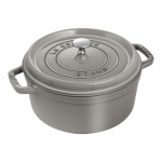 Staub La Cocotte 26 cm apvalus ketaus puodas tro&scaron;kinimui, grafito pilkos spalvos | 40509-312-0