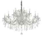 Pakabinamas &scaron;viestuvas Ideal Lux Suspended lamp with 18 lights NAPOLEON, E14, chrome
