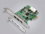 Valdiklis Dawicontrol PCie x1 &ndash; 2x FireWire 800 + 1x FireWire 400 (DC-FW800)