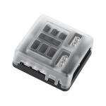 Cabletech Oem FB-6 saugiklių dėžė su neigiamu bėgeliu ir LED