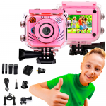 Pro Kids &bdquo;Extralink Action Pro&ldquo; vaikų kamera h18, rožinė