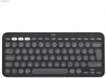 Belaidė klaviatūra Logitech PEBBLE KEYS 2 K380S, Grafito spalvos, I&scaron;dėstymas: US tarptautinis (Qwerty)
