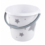 keeeper Deco-Putzeimer ilvie"stars" rund 10 Liter baltas mit Aufdruck Material PP