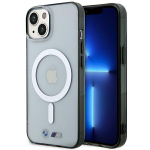 Dėklas BMW BMHMP14SHCRS iPhone 14 6.1" case transparent hardcase Sidabrinis Ring MagSafe