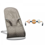 BABYBJ&Ouml;RN gultukas Bliss Mesh, pilkos/smėlio spalvos, 606102 + bar&scaron;kutis