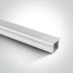 Įleidžiamas profilis su baltu difuzoriumi, 2m, 7904R/W. Komplektuojama su 2 poromis užbaigimų. Tinkama LED juostoms 12 mm.