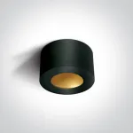 Lubinis &scaron;viestuvas 8W LED pavir&scaron;inis &scaron;viestuvas, juodos/žalvario sp., 3000K, 12108FD/B/BS