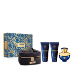 Kvepalų rinkinys moterims Versace Dylan Blue Pour Femme (EDP, 100 ml + kūno losjonas, 100 ml + du&scaron;o želė, 100 ml)