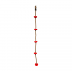 Laipiojimo virvė su burbulais, raudona