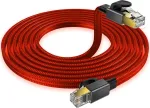 Reagle Reagle Tinklo kabelis LAN ETHERNET RJ45 Cat8 40 Gbps 15 m Plok&scaron;čia vytos poros