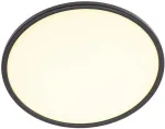 Lubinis &scaron;viestuvas 24W LED plafonas MEMO, matinės juodos sp., 3000K