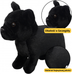 Lean Toys Žaislinis pliu&scaron;inis &scaron;uniukas, juodas, 19 cm