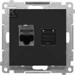 Kontakt Simon GN.2-KR.COM.RJ45 K.6E P.Juodas M.SIMON55