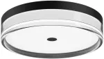 24W LED lubinis &scaron;viestuvas MOLINO, juodas, 3000/4000/6000K, IP40