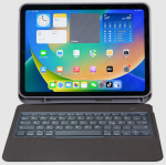 Deqster Slim Keyboard 2 f&uuml;r 13" Apple iPad Pro (M4), QWERTZ, DE-Layout, Grau
