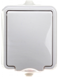 Kos Elektro System 120432 HYDRO Vienas hermeti&scaron;kas lizdas su/be IP44 dangtelio baltas 120432