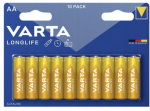 Varta Ilgaamžės AA baterijos 10 vnt.