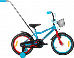 Children's bicycle TABOU Rocket, 12" mėlynas-red