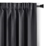 RESTILO curtain BLACKOUT color steel plain classic curtain tieback style classic multi-functional heading tape type of material - textiles thick blackout 140x175