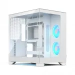 Fractal Design Pop 2 Vision, Tower, PC, balta, ATX, EATX, Mini-ATX, Multi, &scaron;oninis, apatinis