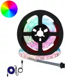 LED juosta 12 vnt. Juoda ir permatoma Varis ir plastikas