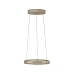 50W LED pakabinamas &scaron;viestuvas E-LOOP, bronzos sp., 2700-5000K, dimeriuojamas, 50cm, reguliuojamo auk&scaron;čio