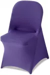 Tampraus poliesterio ir spandekso kėdžių užvalkalai. 50 vnt.. violetiniai. vestuvėms