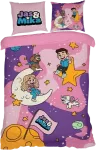 Patalynės komplektas FIRSTGRADE - Jas&Mika Bedsheet Rožinė - 140 x 200 cm (26-JM-BEDSHEET-Rožinis)
