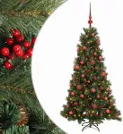 Dirbtinė kalėdinė eglutė su rutuliuku 150 cm 150 LED