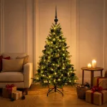 Dirbtinė kalėdinė eglutė su rutuliuku 120 cm 150 LED