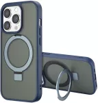 Dėklas Accezz žiedinis stovas su nugarėlės dėklu ir MagSafe, skirtas iPhone 14 Pro Max &ndash; Mėlynas